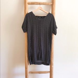 Madewell Black & White Stripe Dress